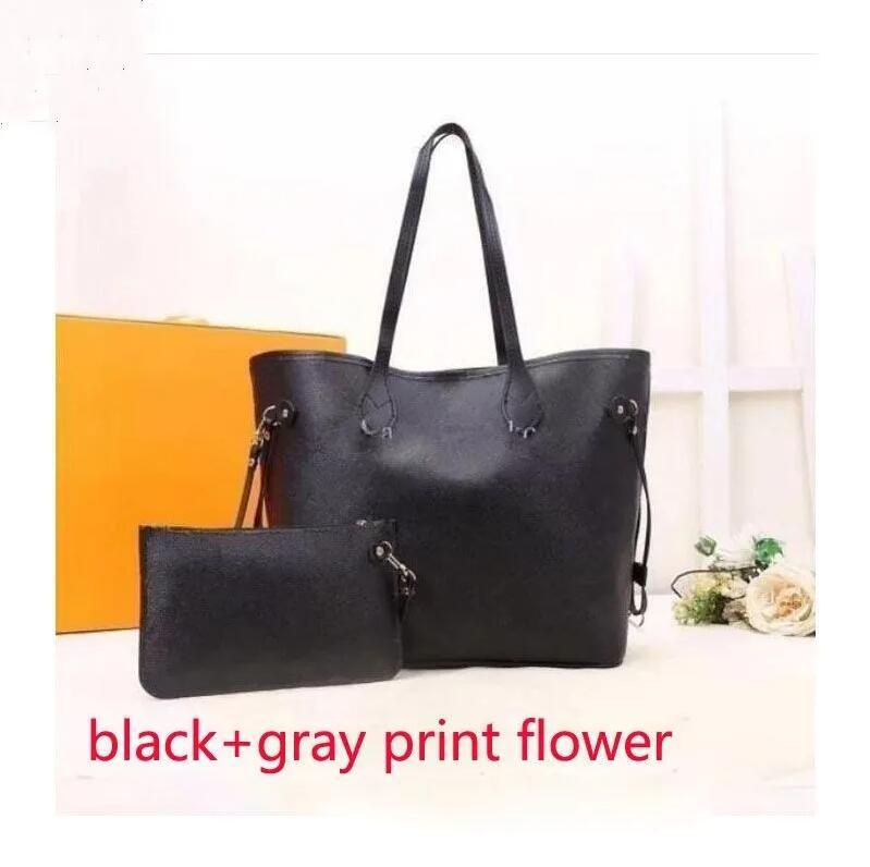 Black+gray print flower