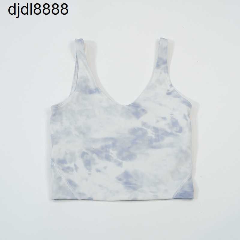 Yuexia Purple Tie Dyed u Tank Top