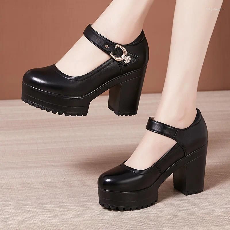 Black 10cm heels