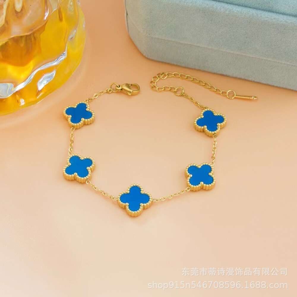 001 Gold Bracelet [Blue]-18K