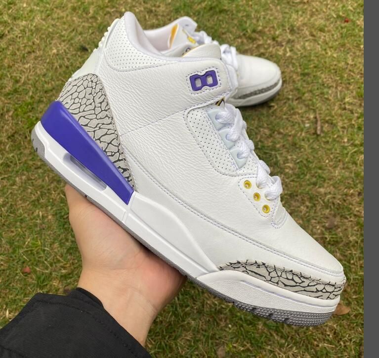 3 white grey purple