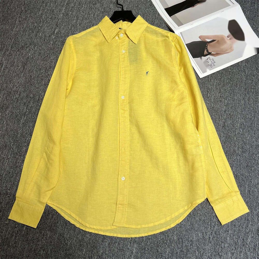 Linen Shirt Yellow