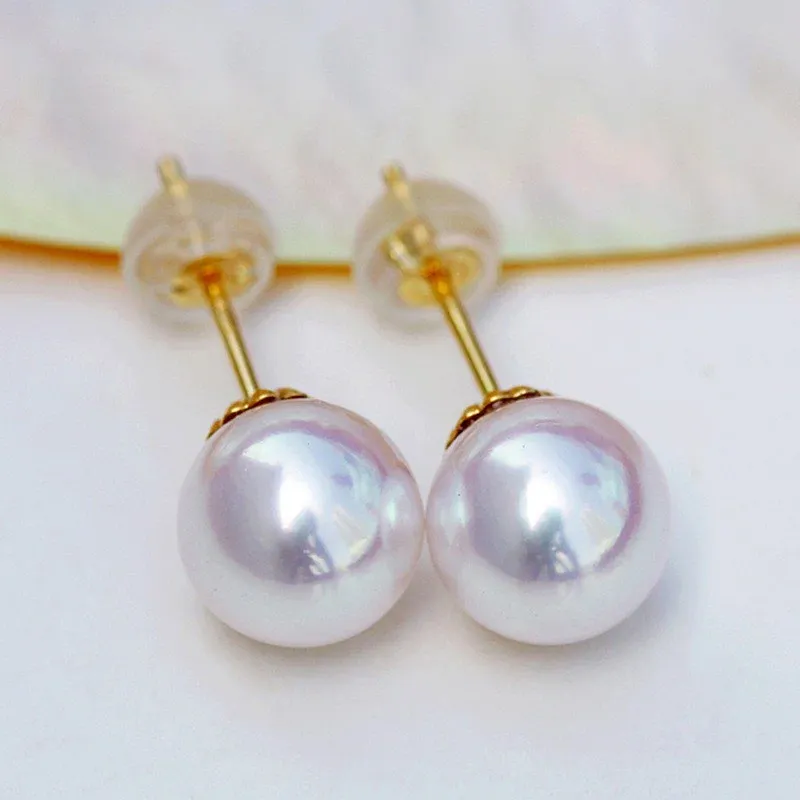 18K Gold China Pearl 7-8 mm