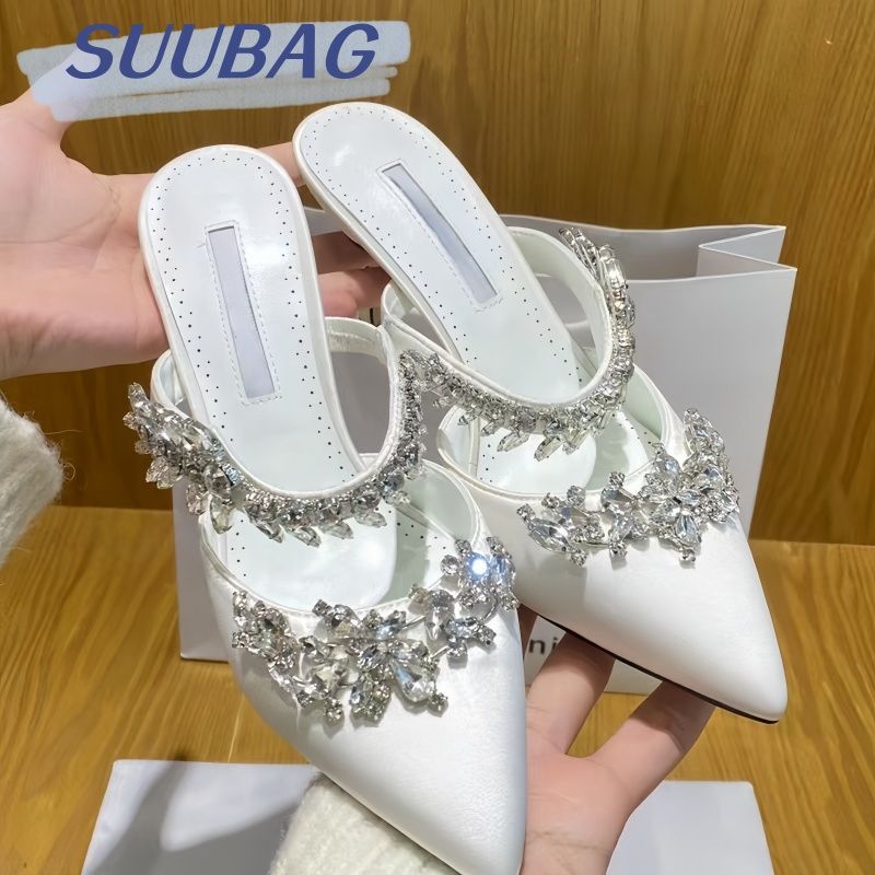 White flat heels