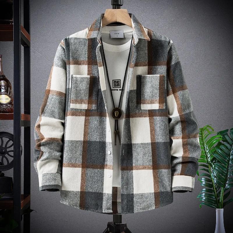 Khaki Large Plaid