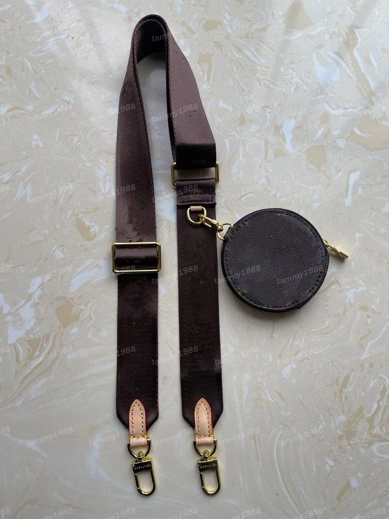 #12 Brown straps+Pouch