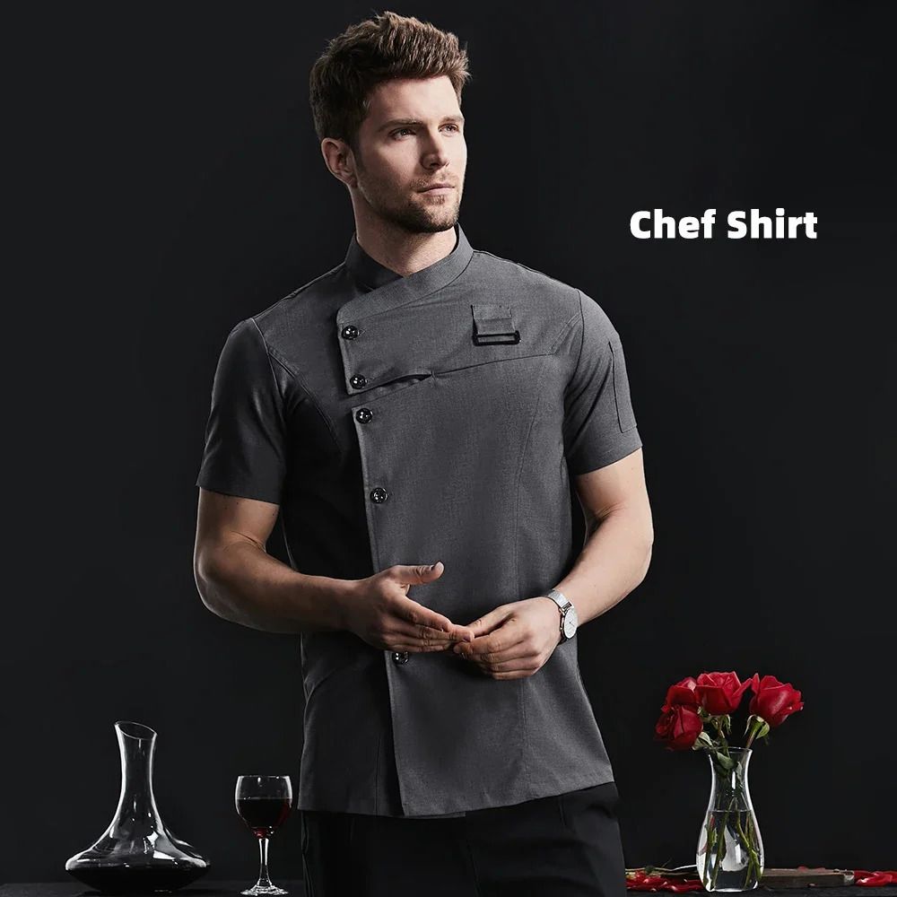 Chef Shirt-grey-4xl Csf-004