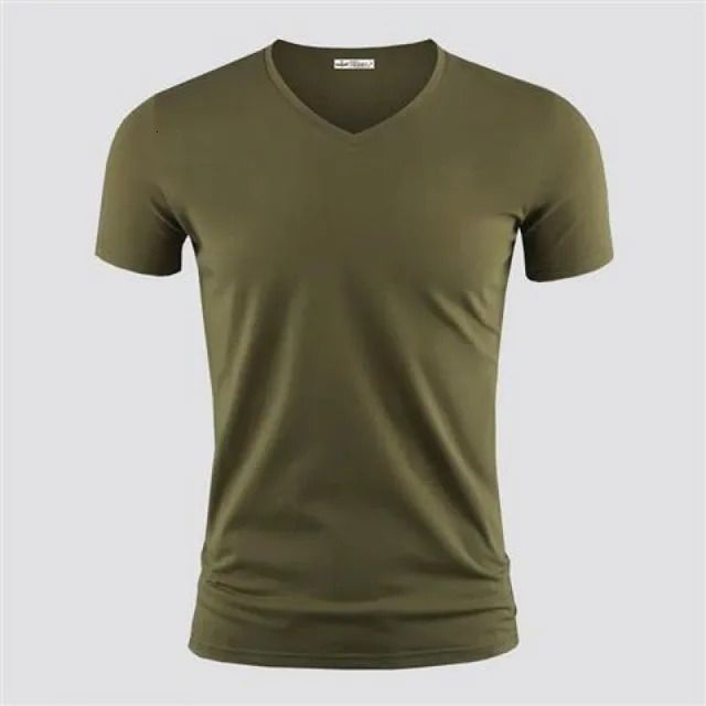 Army Green Vneck