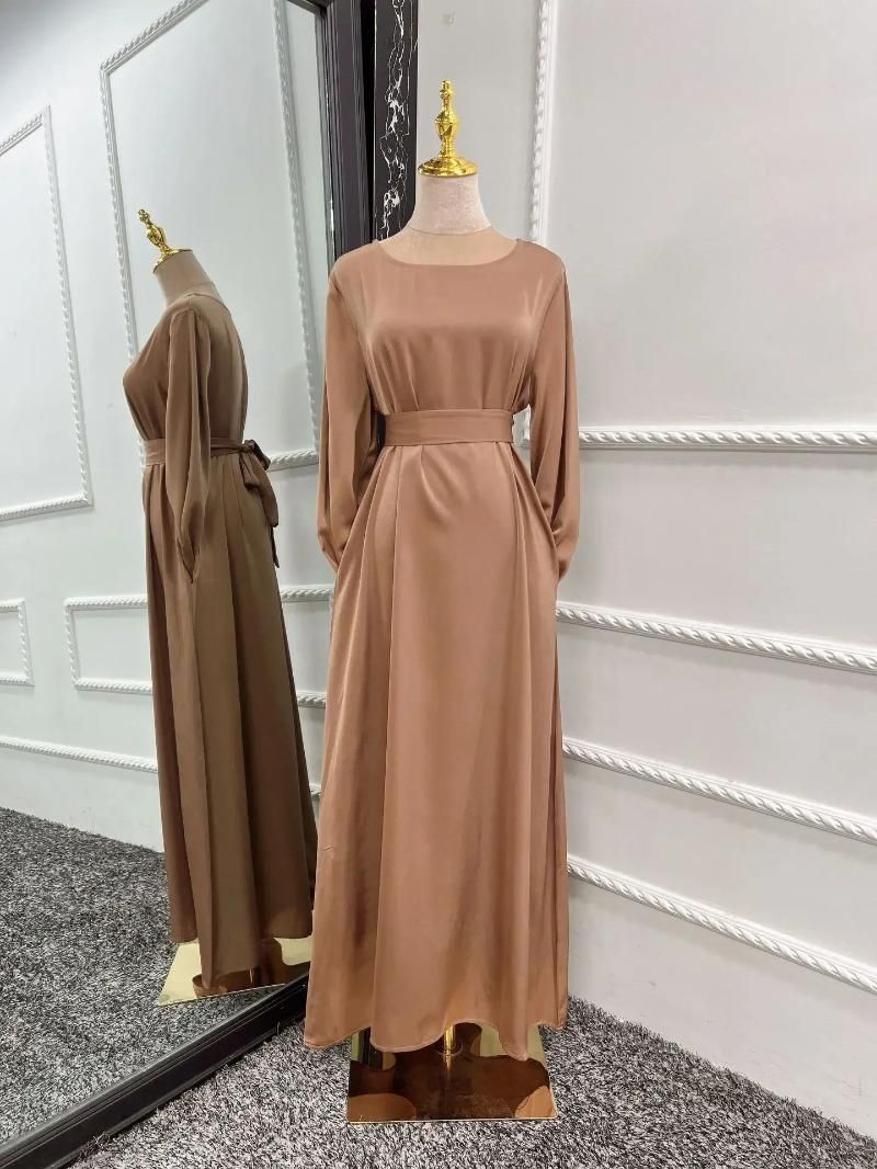 Abaya marron XXL