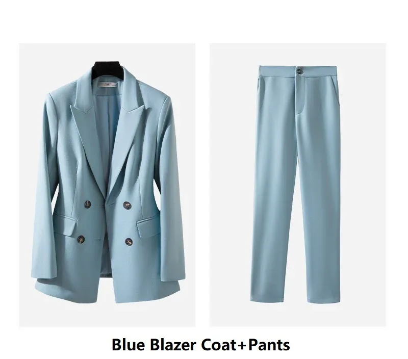 Blue Pantsuits