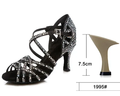 Black heel 7.5cm