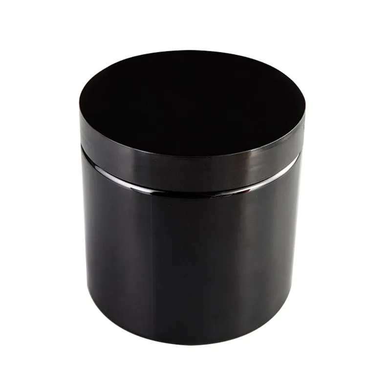 Jar noir en plastique 500g