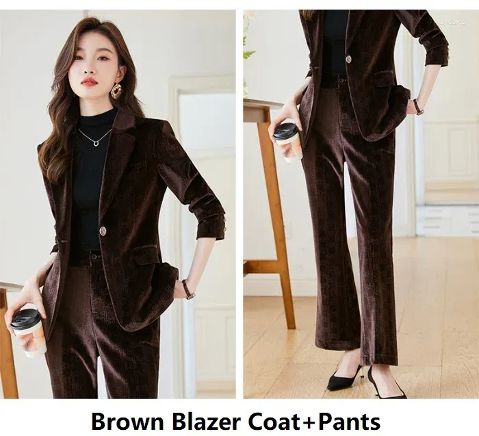Brown Pantsuit