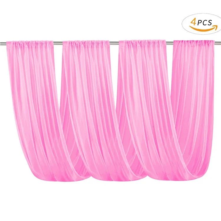 Dark Pink-4pcs 73x600cm