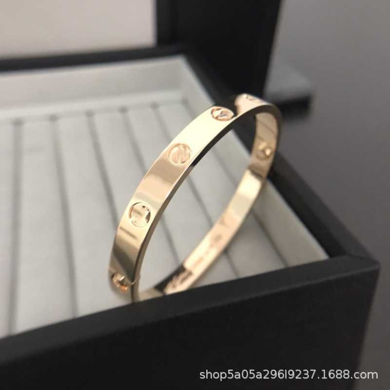 Wide Diamond Free Rose Gold