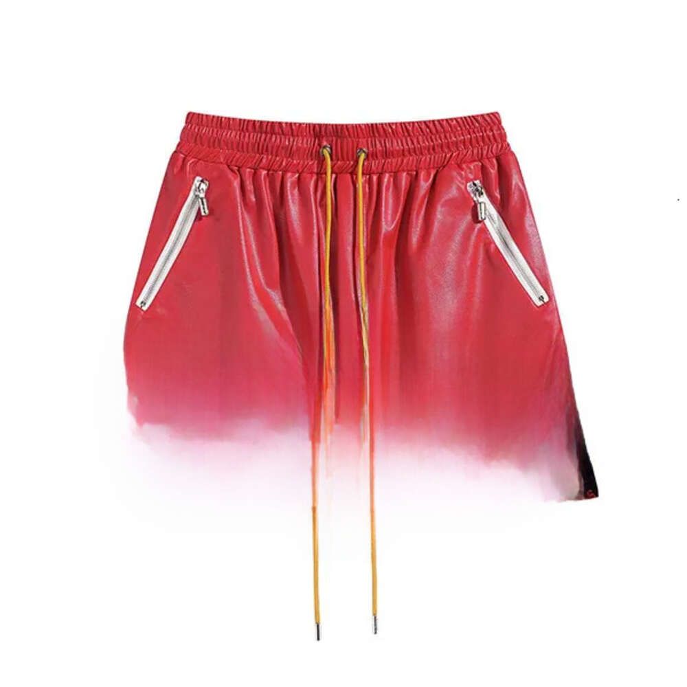 Red Leather shorts