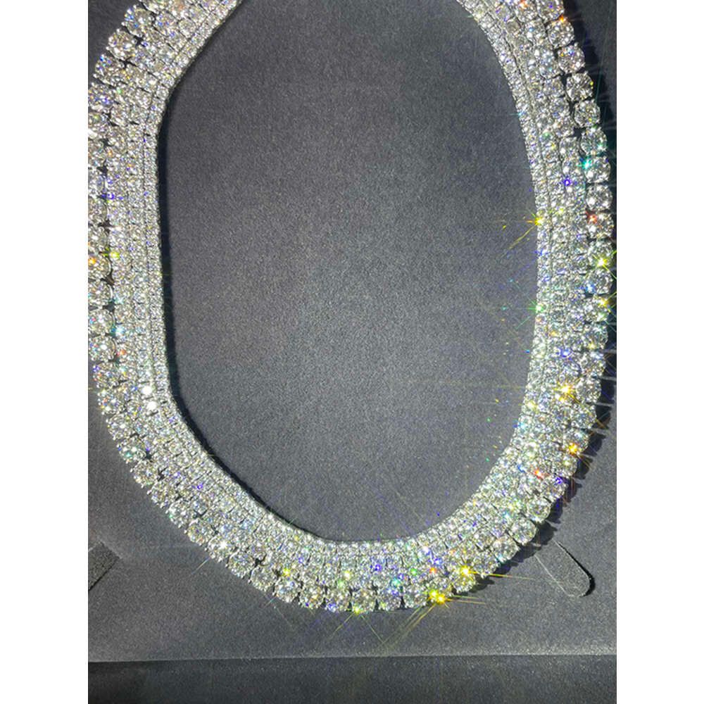 Silver-4mm Moissanite-9inches