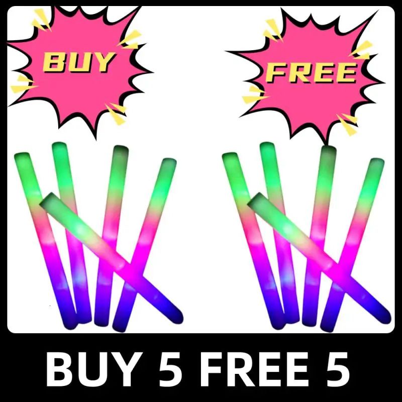 Koop 5 gratis 5-light-up stick