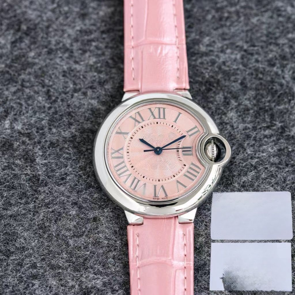 #16 Pink Leather strap