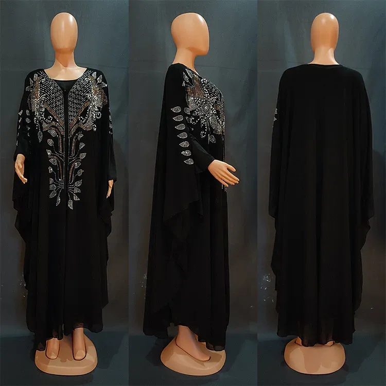 Tamanho Black muçulmano abaya