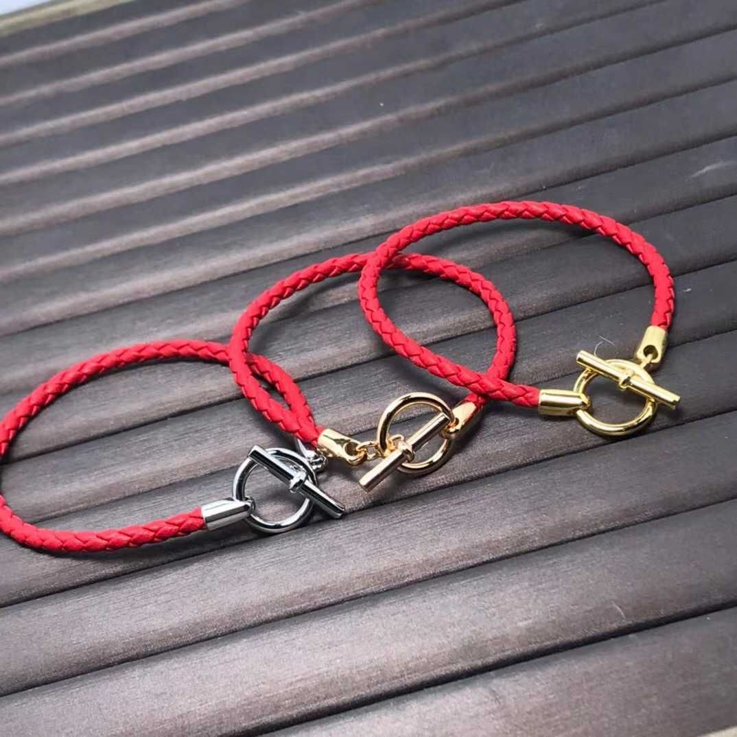 White Gold And Red Bracelet