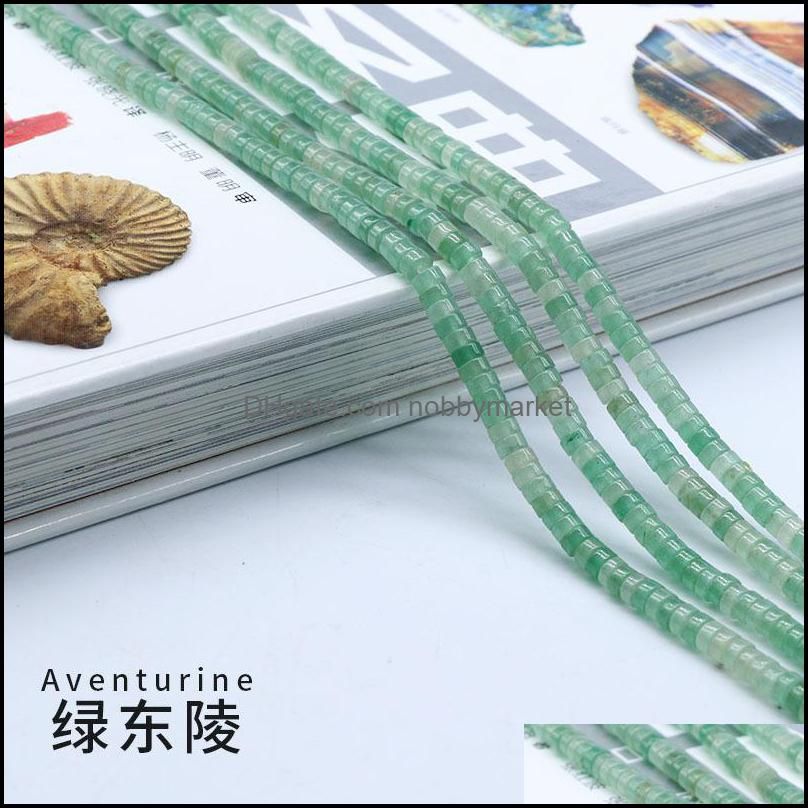 Zielony Aventurine-2x4mm One Strand