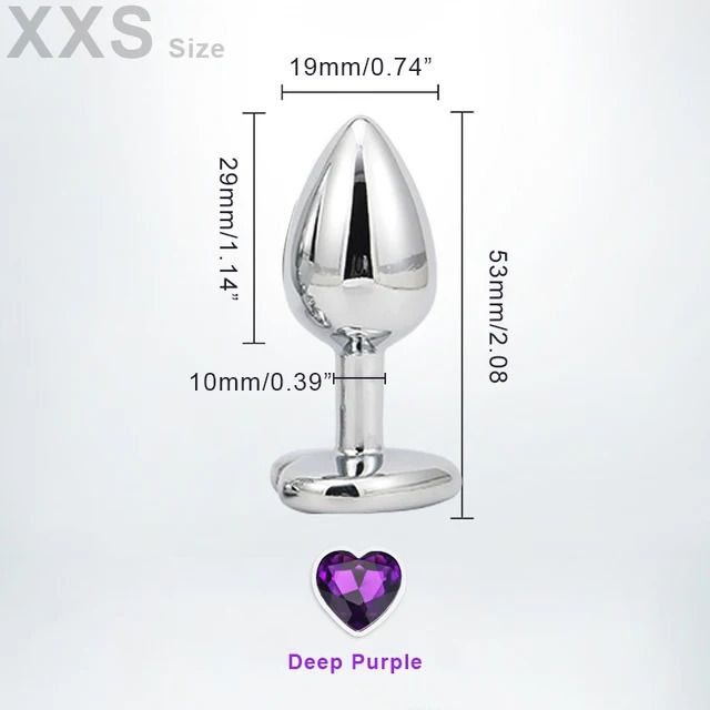 Corazón xxs púrpura
