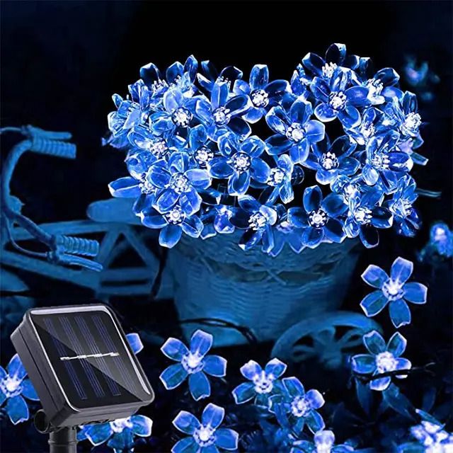 Blue-5m 20leds 8 modos