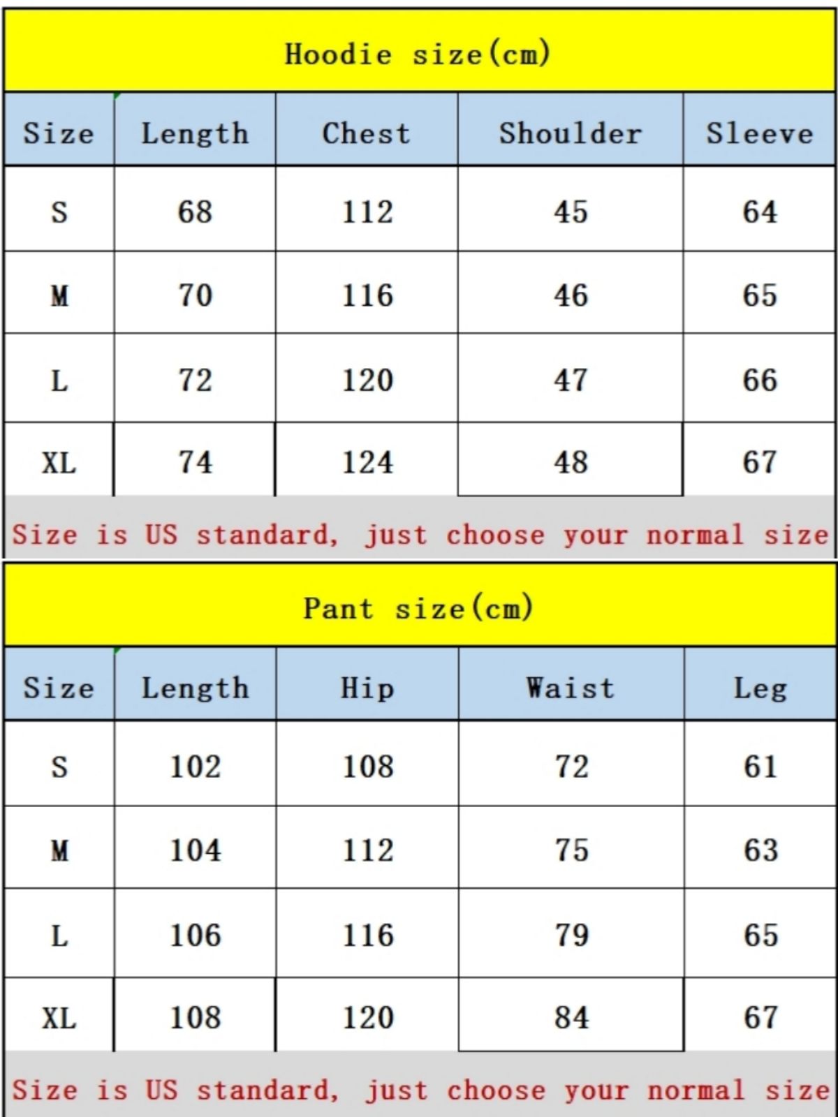 US size