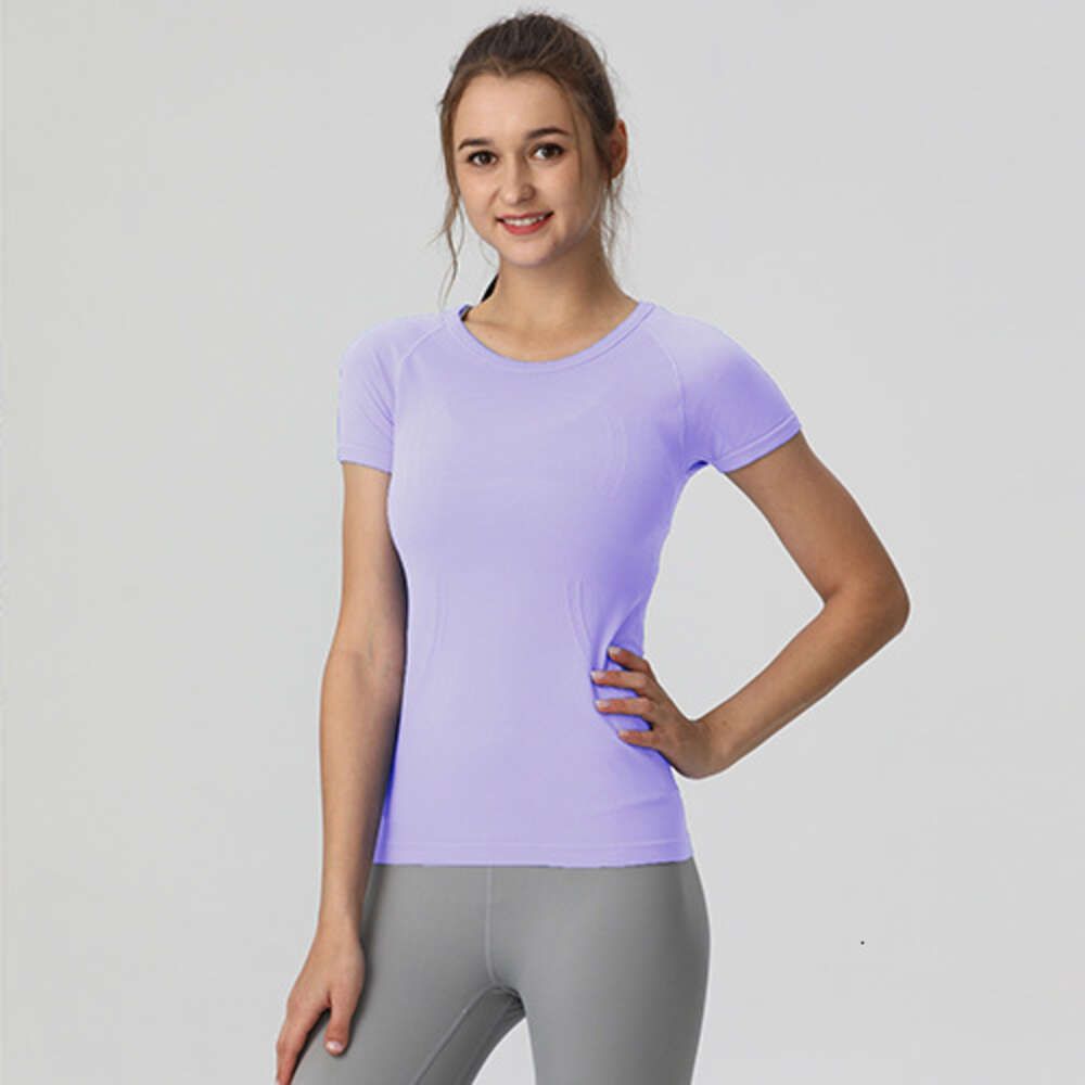 B23 purple short sleeved