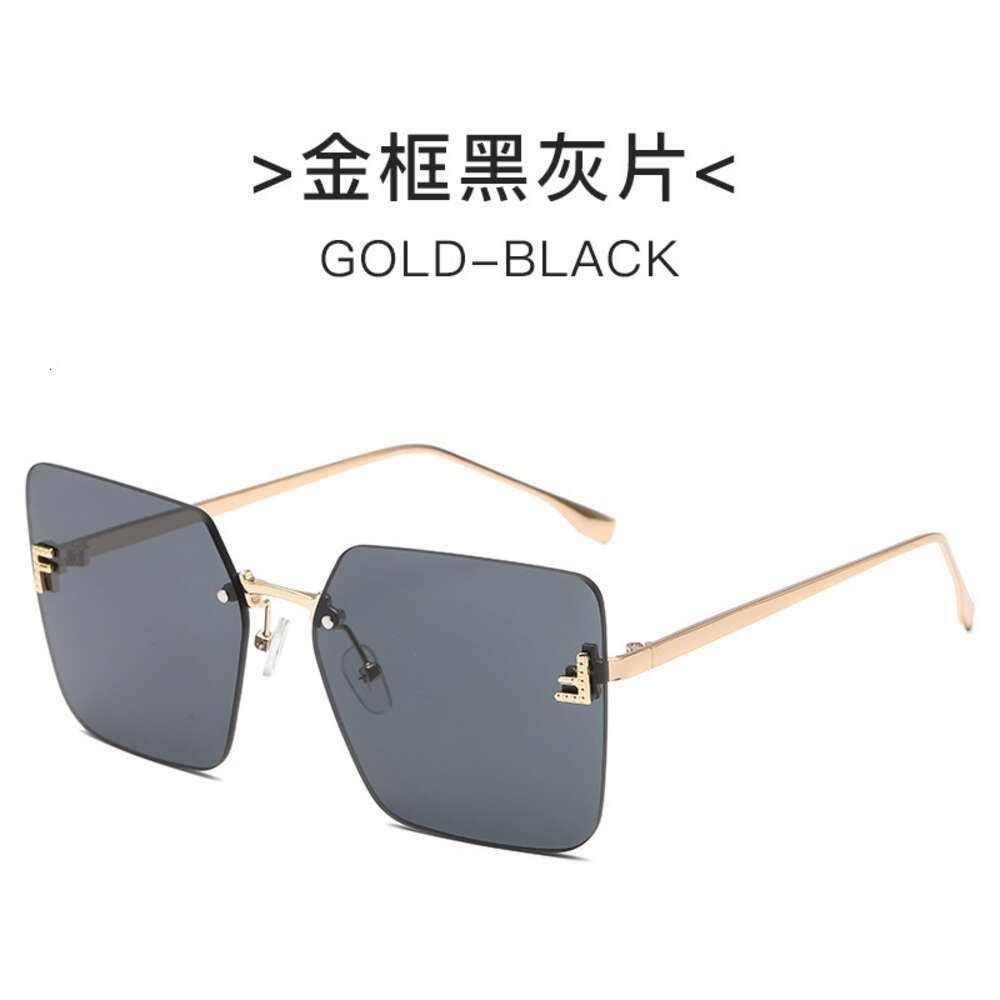 Gold Frame Black Gray Slice