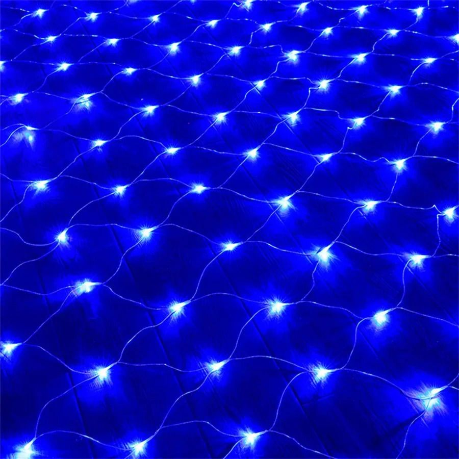 Azul-220v Eu Au Uk Plug-1.5x1.5m 96leds