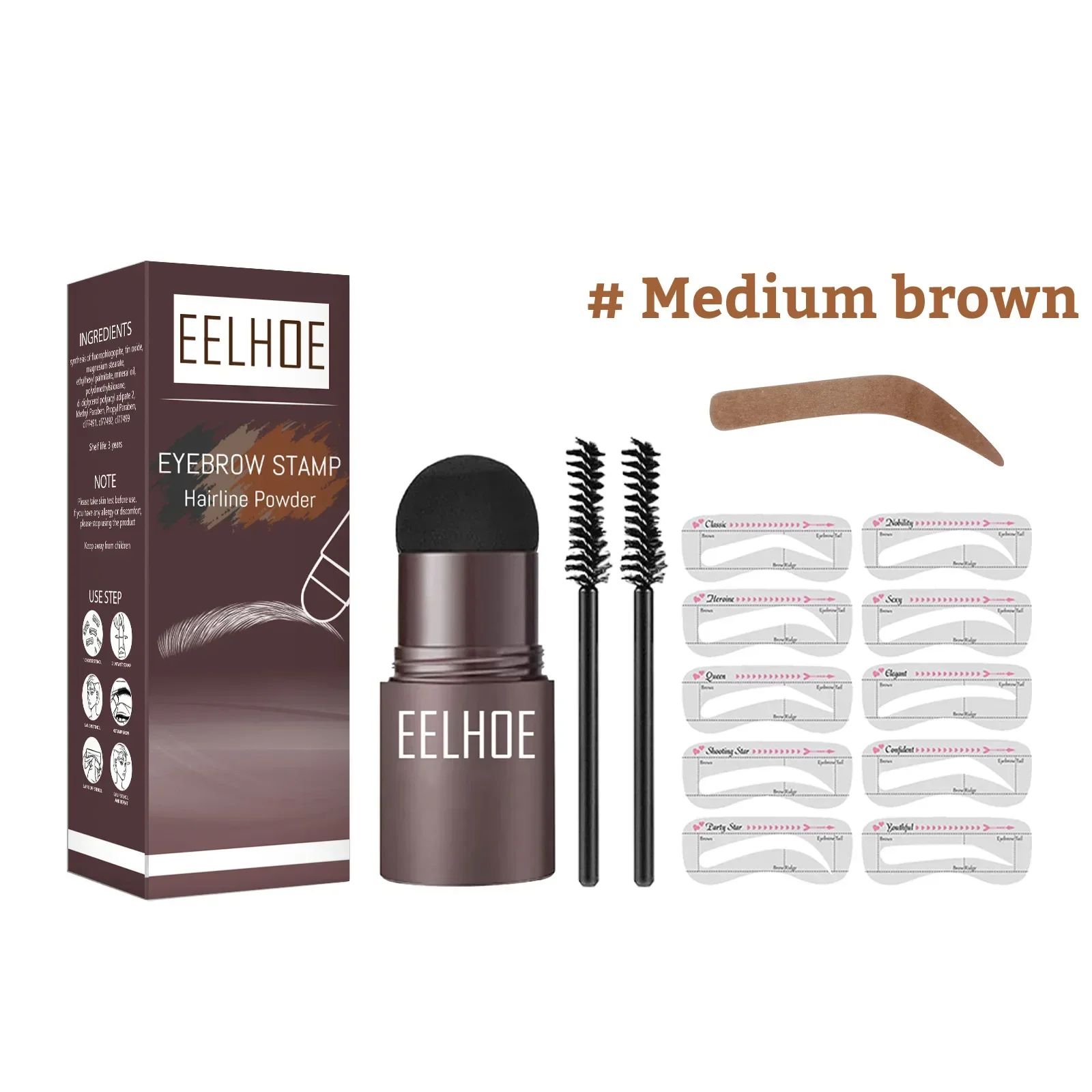 Kleur: medium bruin set - B