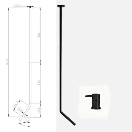 黒デスク 1.6m