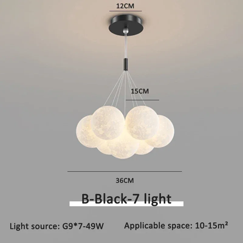 Lumière en 3 couleurs b noir 7light 15cm