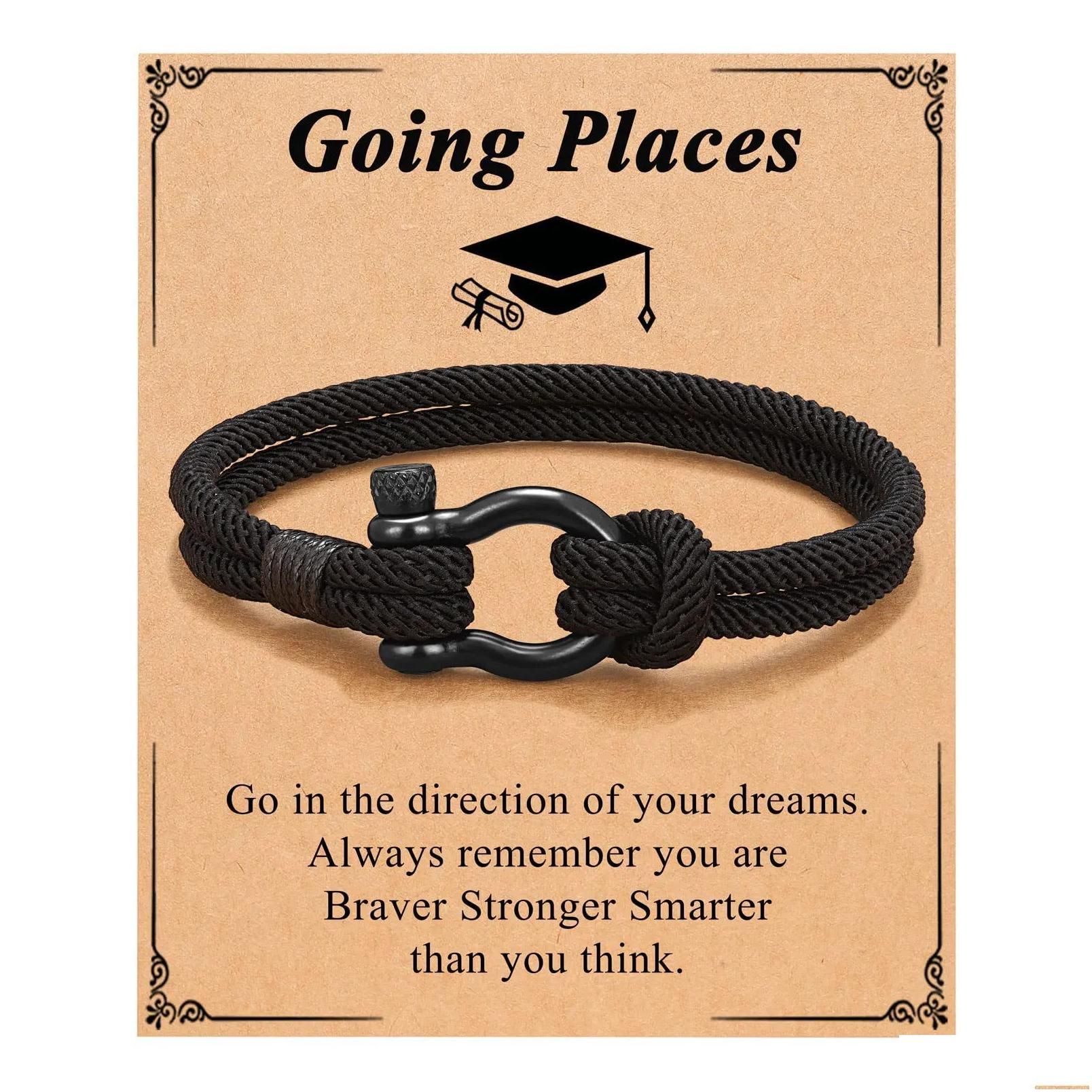 Black+Going Places Card