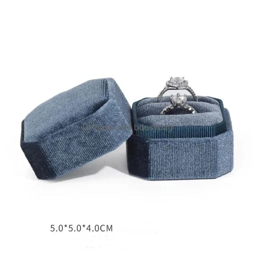 Double Ring Box Blue