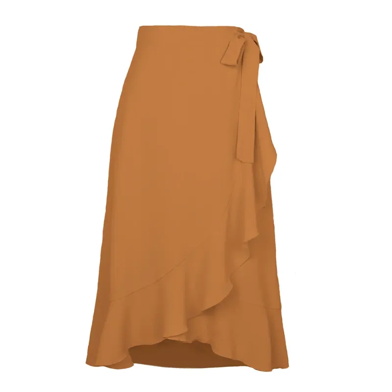 Khaki maxi skirt