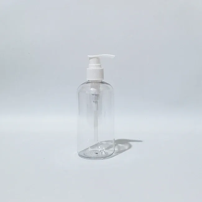 Flacon en plastique transparent blanc de 250 ml