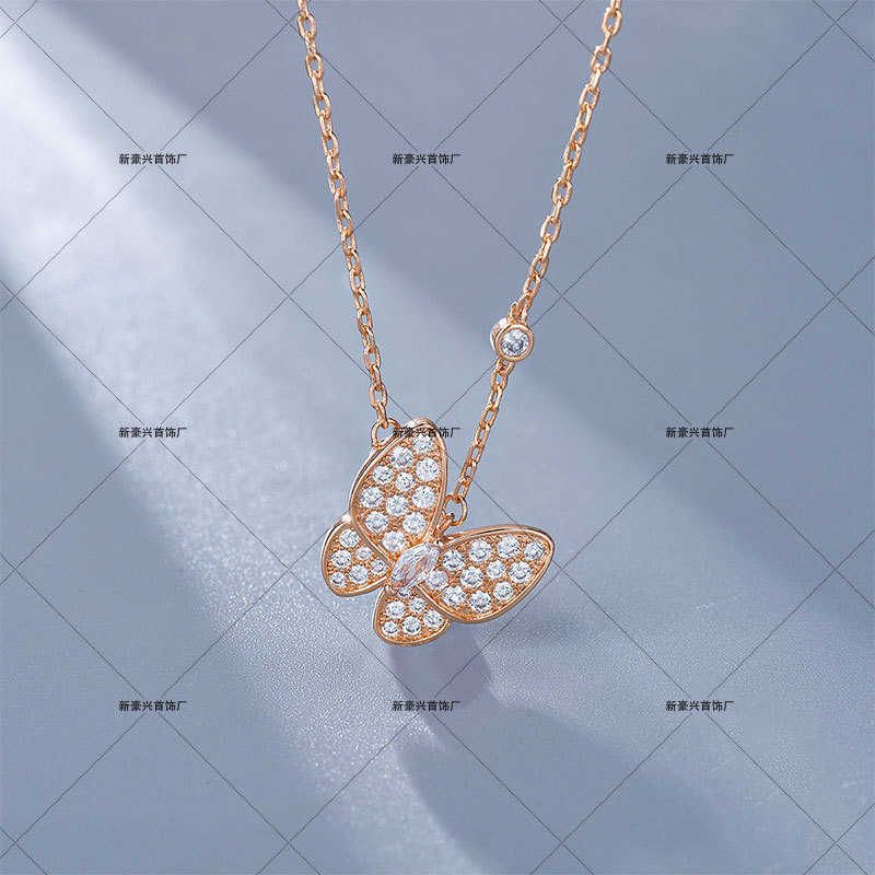 Collier en diamant en or rose-or