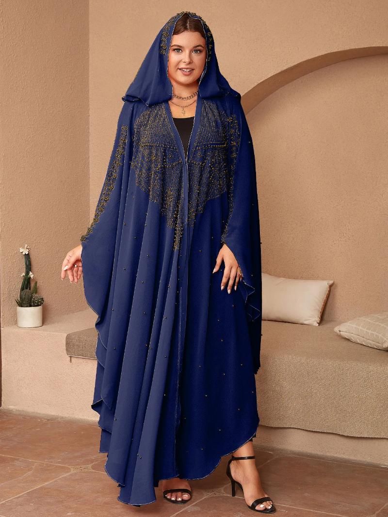 Abaya bleu marine taille unique