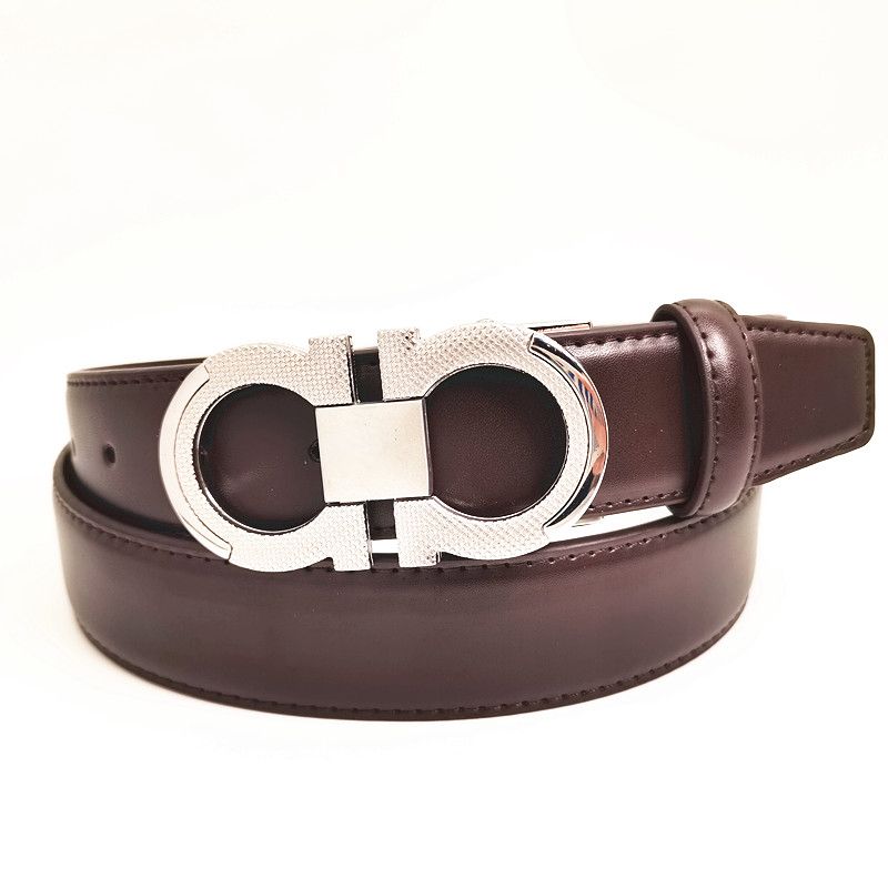 Brown belt + silver buckle