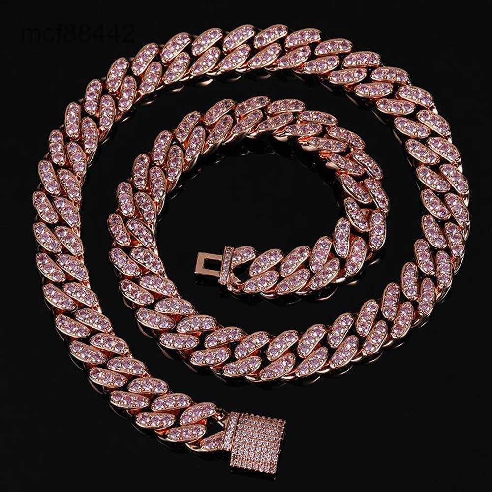 Rosa (bredd 12mm) -Nacklace 16 tum (