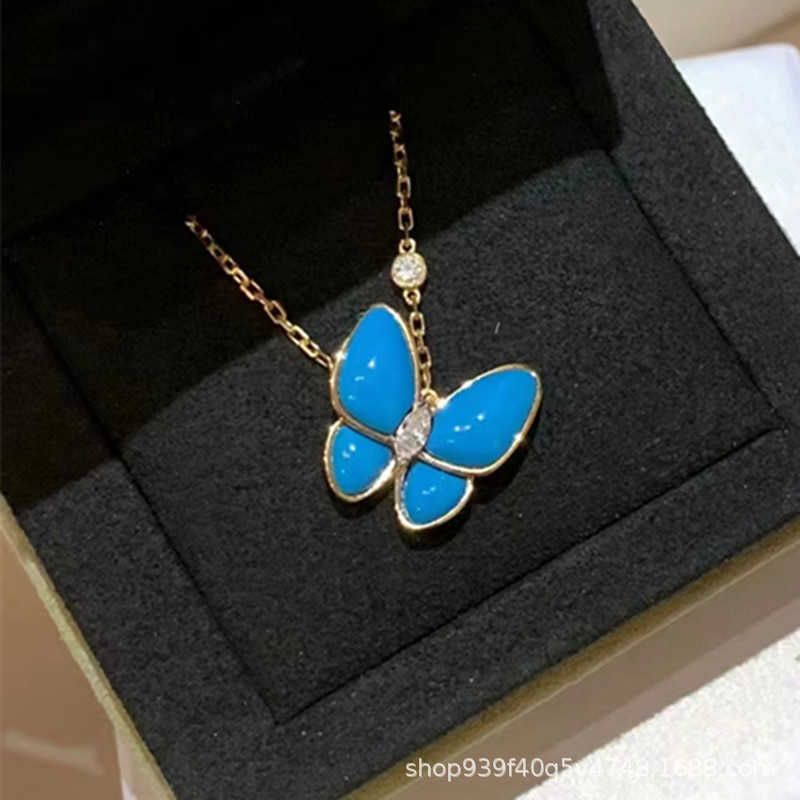 Turquoise ketting-925 zilver