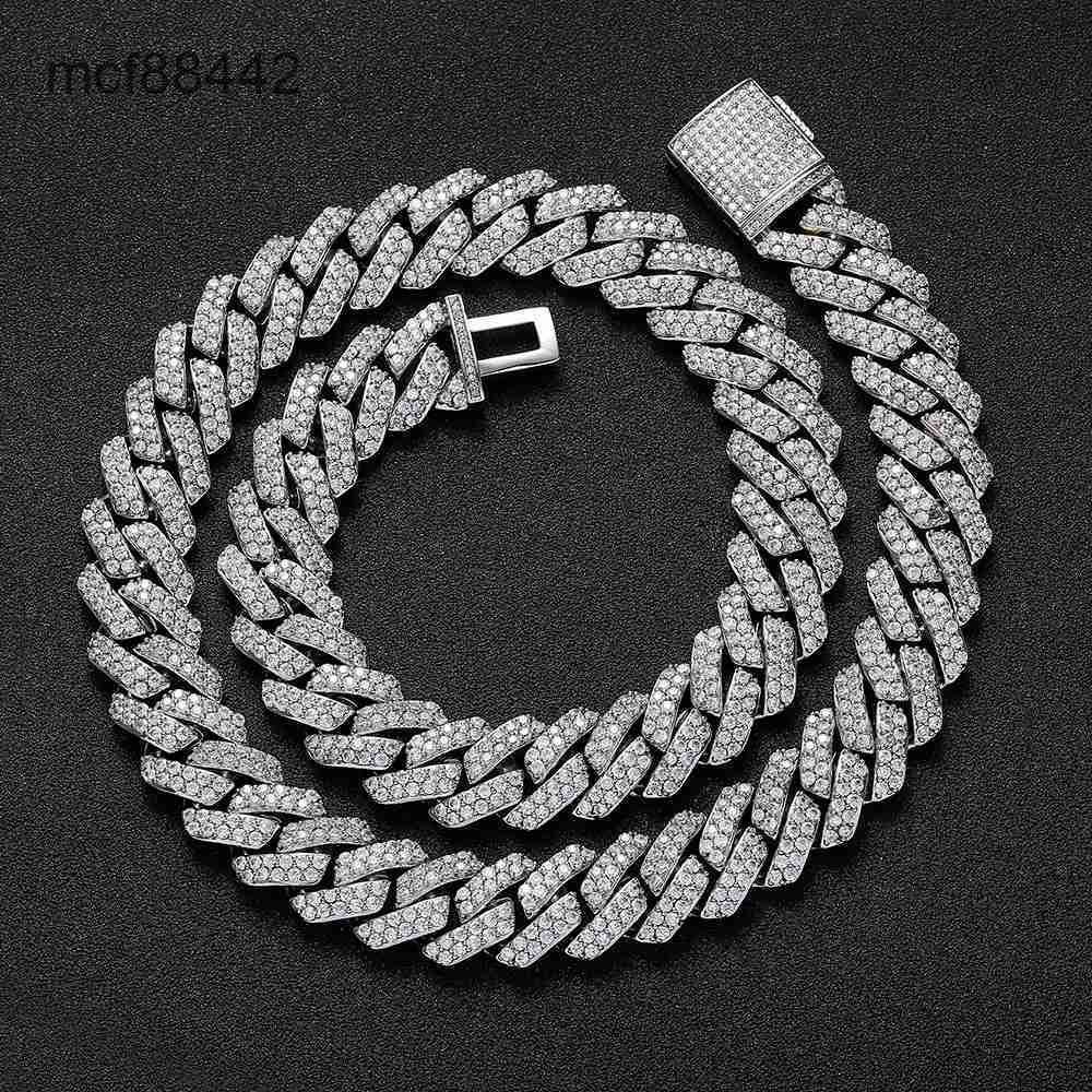 Platine (largeur 15 mm) -necklace 16 pouces