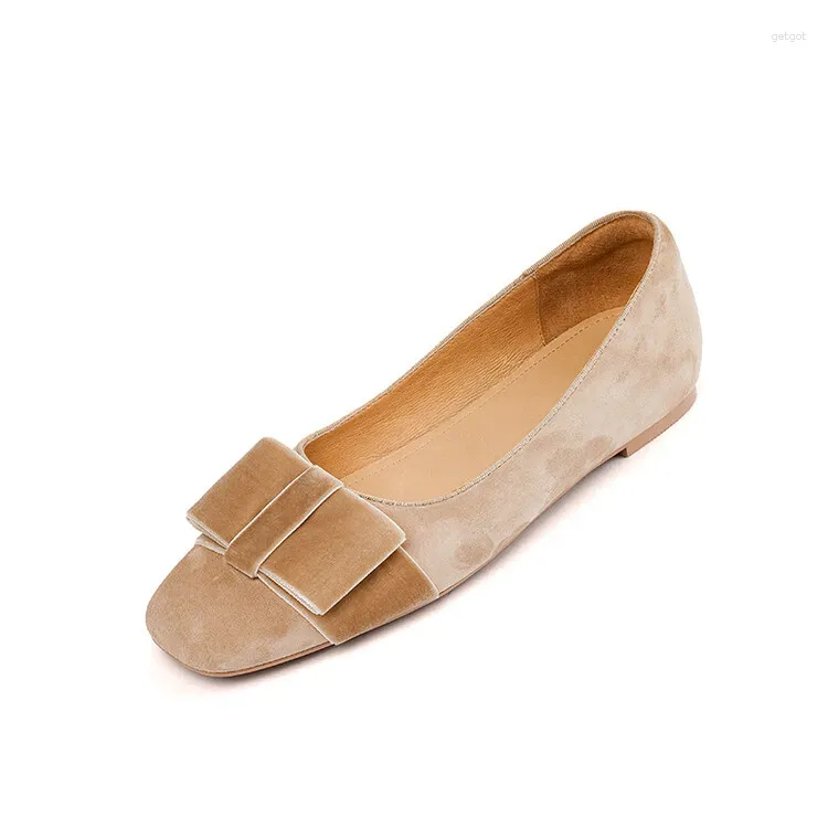 Nude Kid Suede Flats