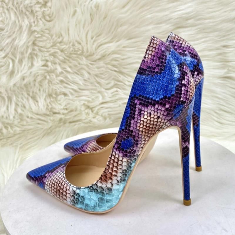 Blue 12cm Heel