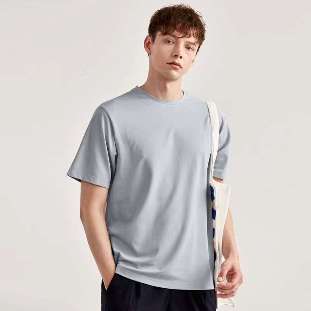 【 Solid color short sleeved 】 Light gray