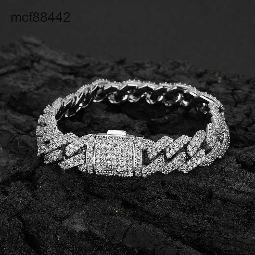 Platina (breedte 12 mm) -bracelet 7 inche