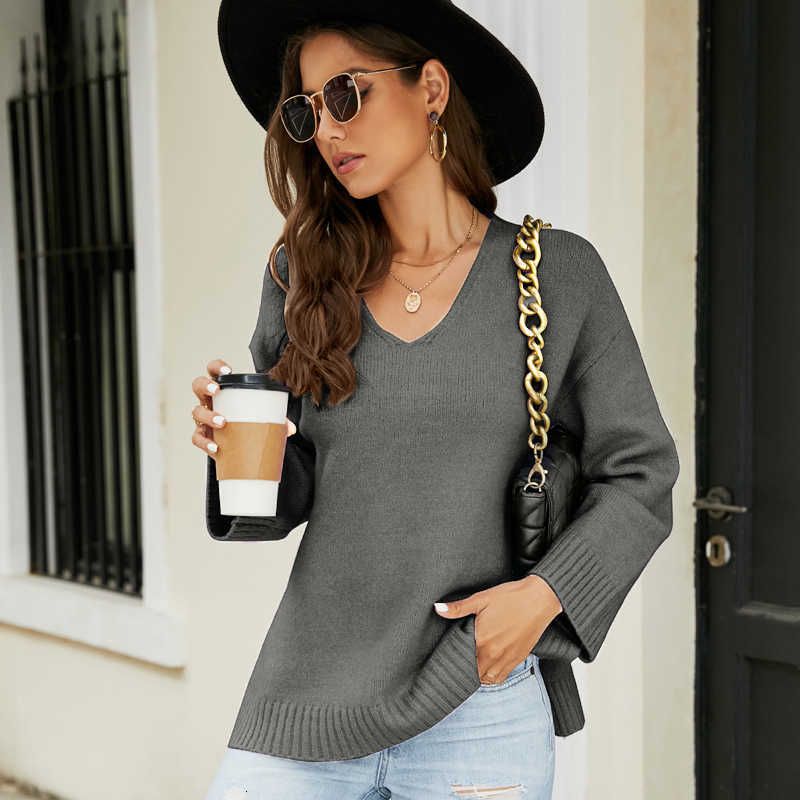 Dark Gray (vneck Knit)